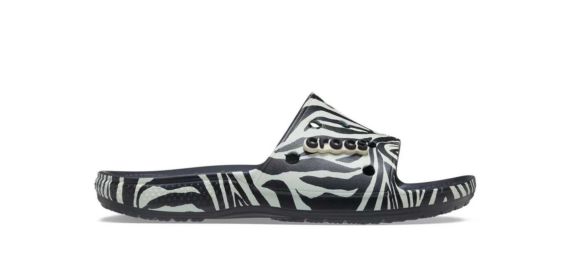 CROCS Mules Classic Animal Remix Sandal padrão zebra (38/39) NOVAS