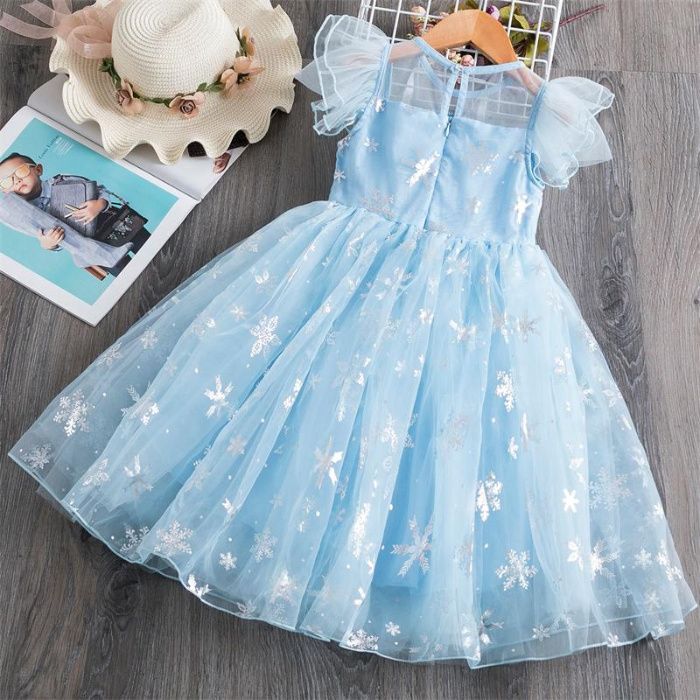 FROZEN - Fantasia Vestido Princesa ELSA - NOVO - 4 5 6 7 8 anos