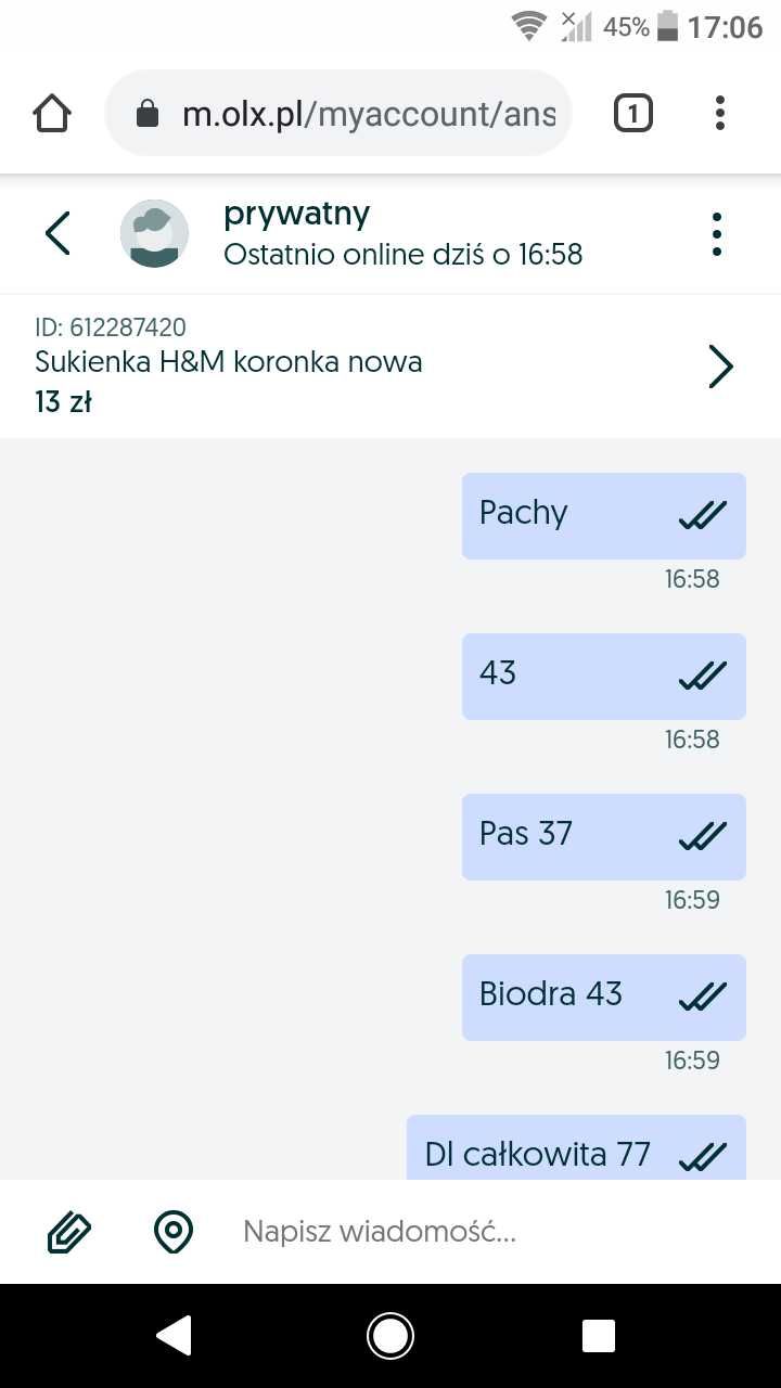 Sukienka H&M koronka nowa