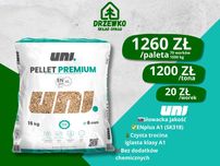 Pellet UNI PREMIUM | Dostawa | Pellet Iglasty 6mm | Certyfikat
