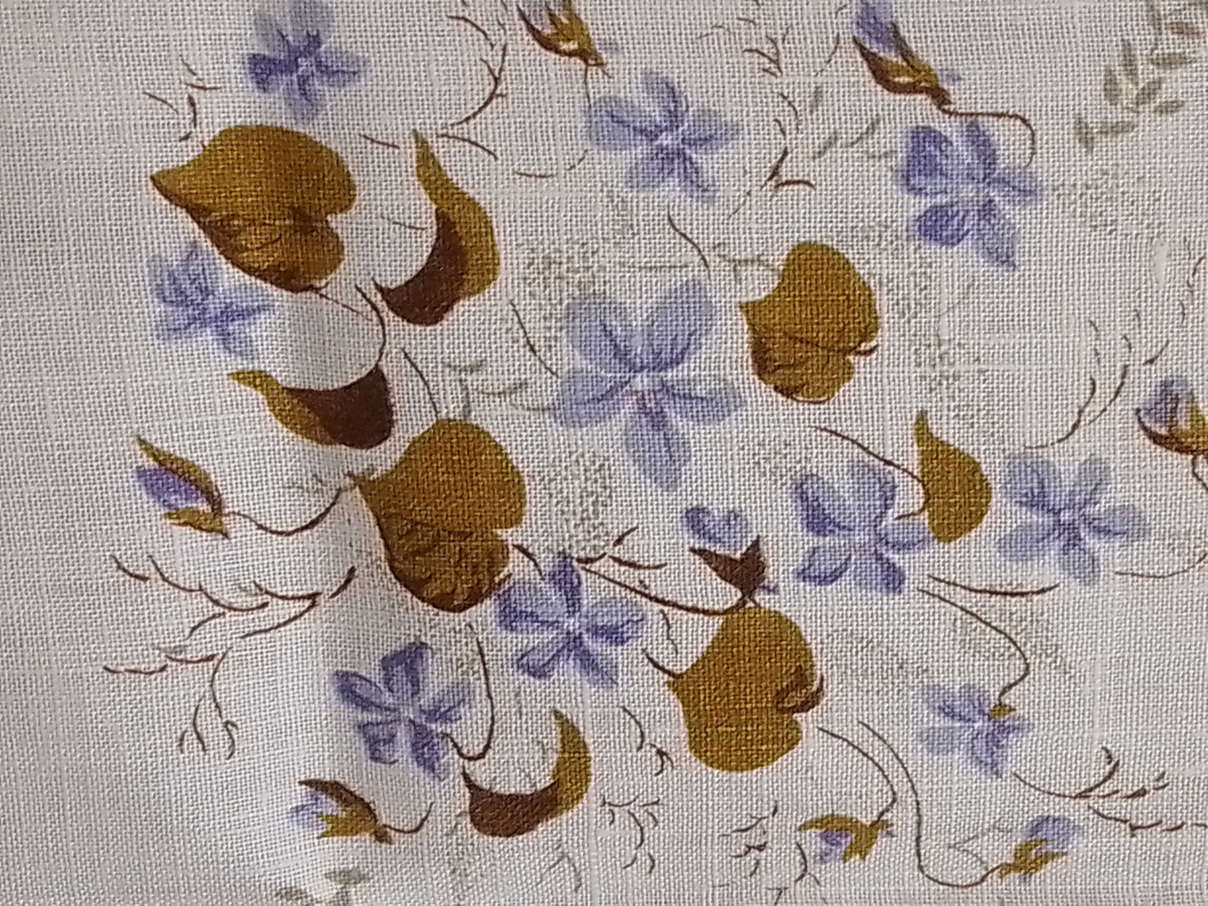 Śliczny obrus lniany 157cm x 127 cm z okresu PRL - bdb !!