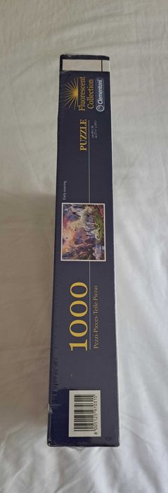 Puzzle HQ Fluorescente - Unicórnio - 1000 peças - Clementoni - Novo!
