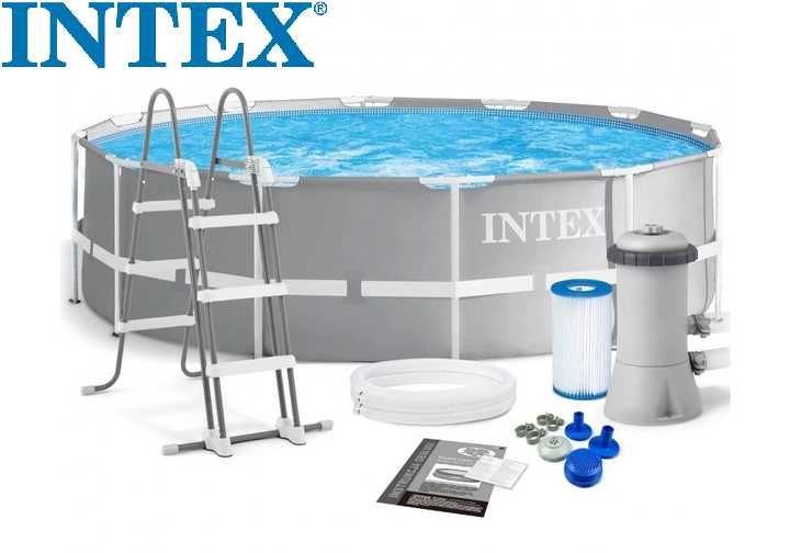 Бассейн каркасный INTEX 26716 366х99 см 8592 л,фильтр-насос, лестница