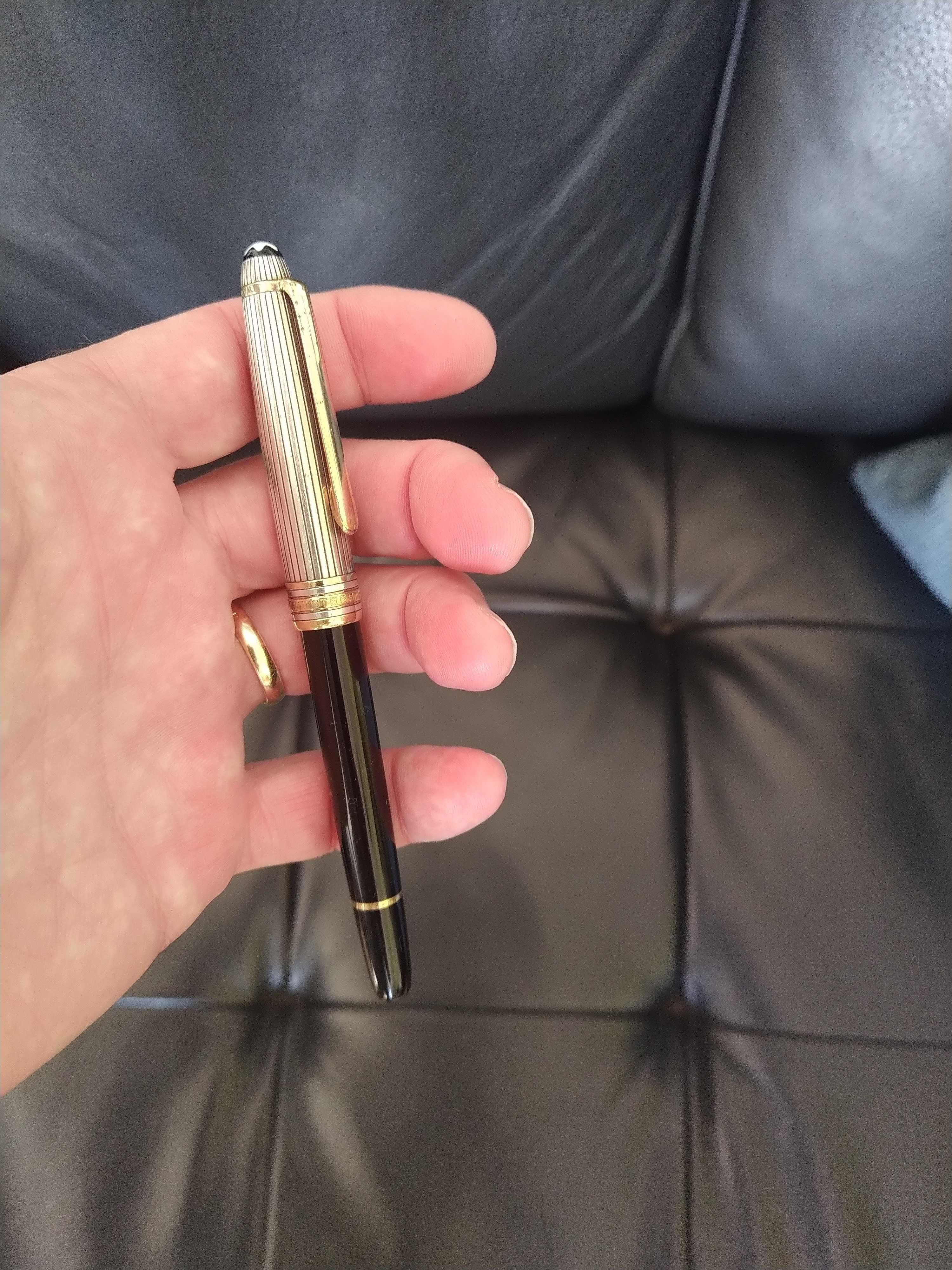 Montblanc Meisterstuck Solitaire Dual Fountain Pen. Prata