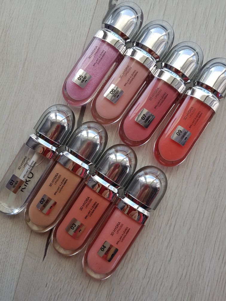 Блиск  Kiko 3 d hydra lipgloss 01 02 03 04 05 06 07 08 09 11 20 26 27