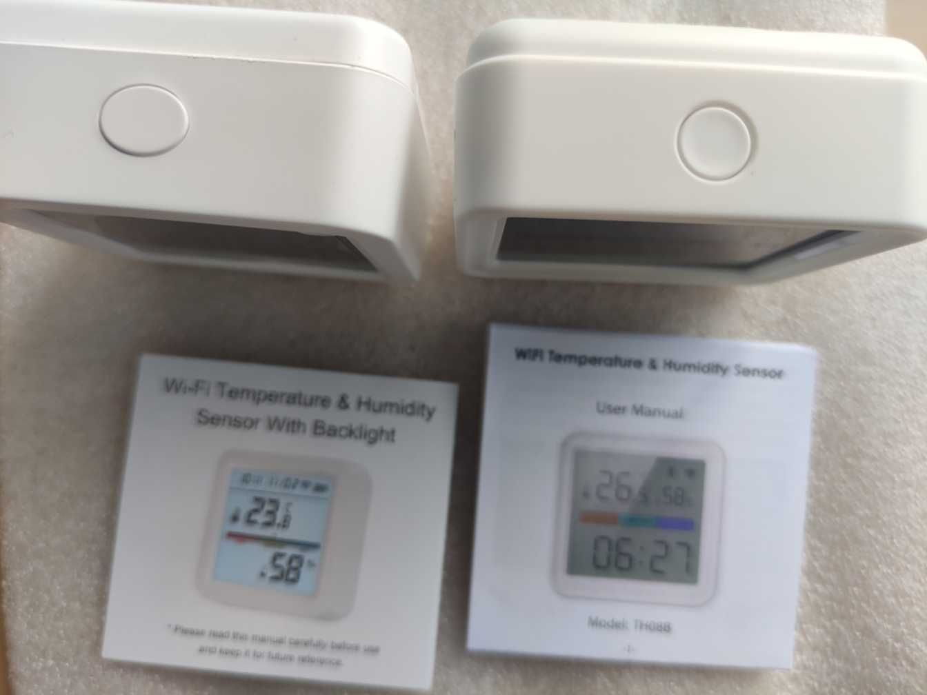 Датчик температуры влажности термо-гигрометр Wifi подсветка Tuya smart