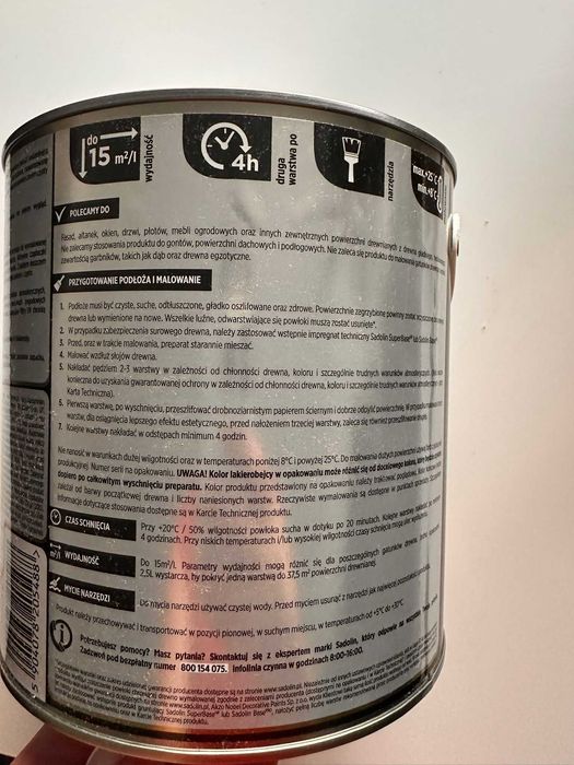 Sadolin Lakierobejca Extreme kolor biały 2,5l