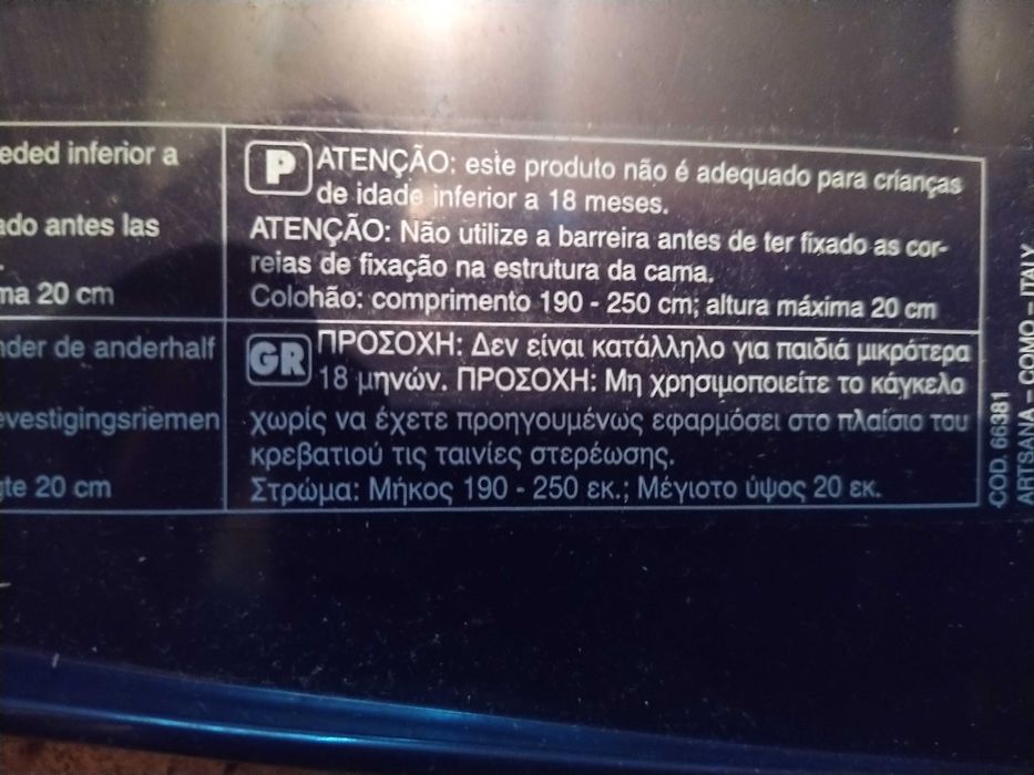 Rede de proteção Chicco para cama