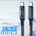 Super szybki kabel do ładowania typu C - 100W, 6A, 2M