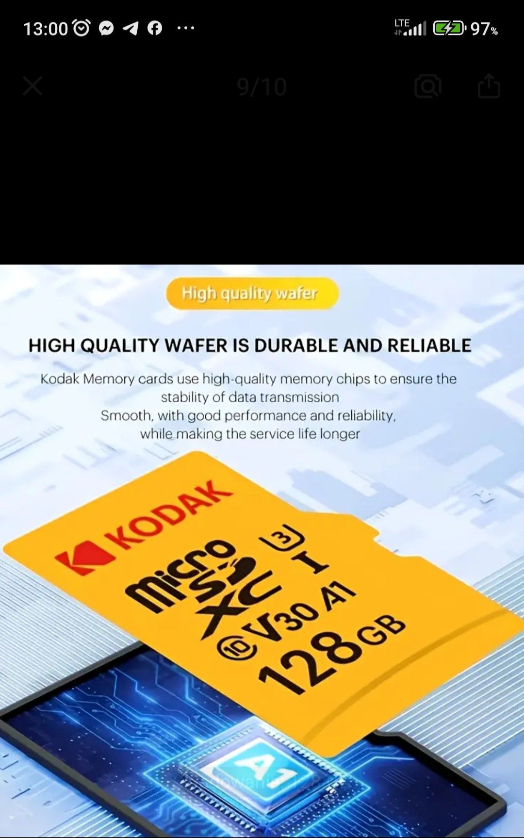 Karta pamięci Kodak MicroSD 128GB UHS-I U3 V30 4K Ultra HD  Class 10
