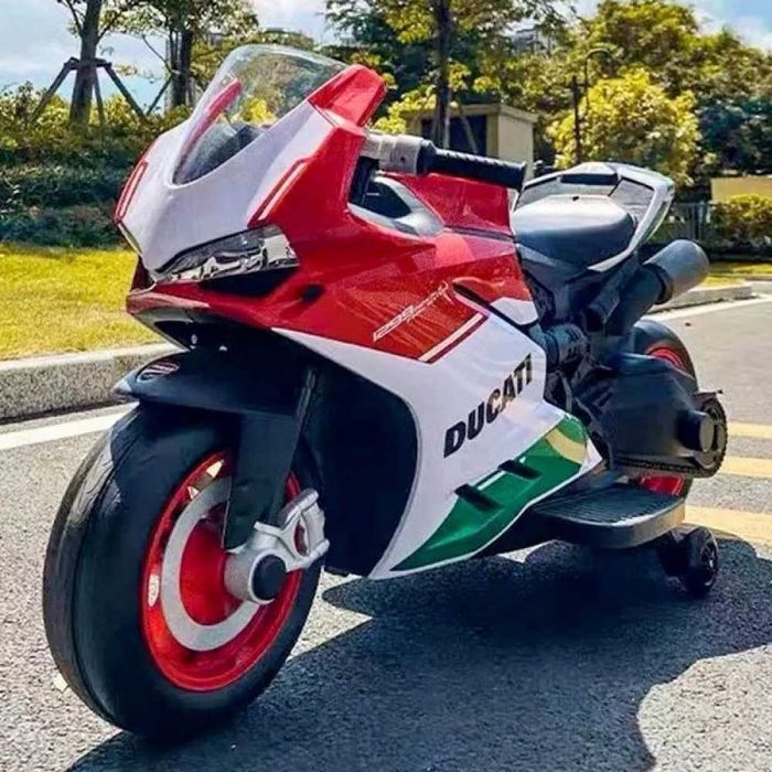 Дитячий електромотоцикл двоколісний на акумуляторі Ducati M 5009E-1-3
