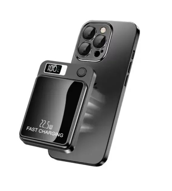 Магнітний повербанк 10000mAh з MagSafe та швидкою зарядкою