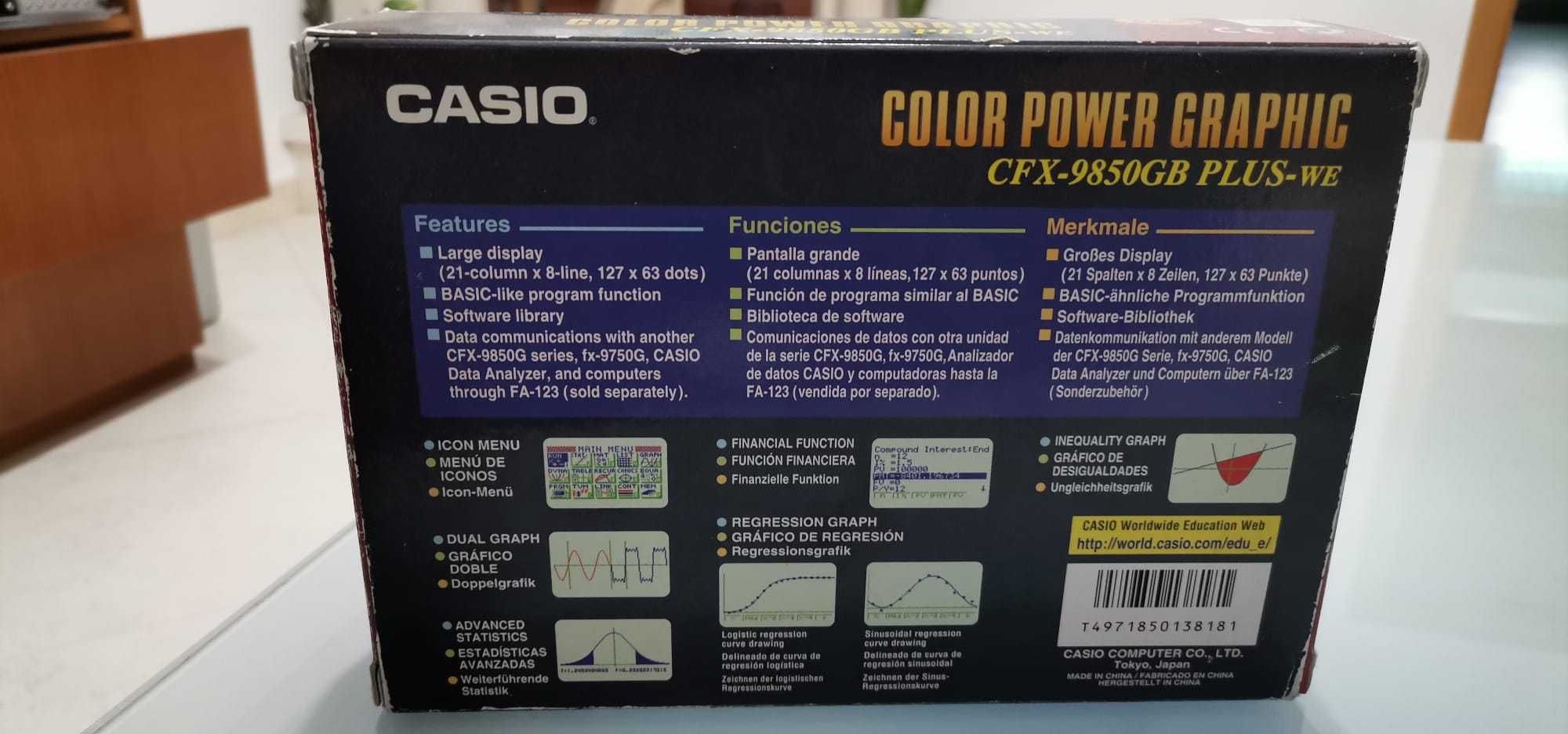 Calculadora Grafica Casio CFX-9850GC PLUS