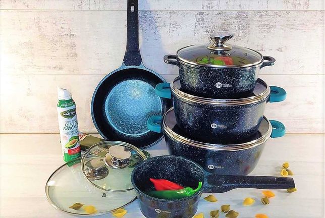 Набор посуды с гранитным  антипригарным покрытие Higher Kitchen HK-305