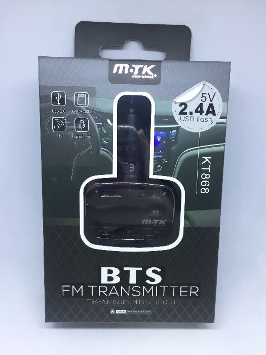 Leitor de MP3 para carro com Bluetooth/2 USB/Micro SD - Transmissor FM