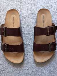 Sandália pele tipo birkenstock NOVAS