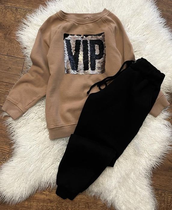 Детский костюм тёплый свитшот штаны стиль zara