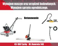 Łata wibracyjna wibrator buława do betonu zacieraczka wynajem TYCHY