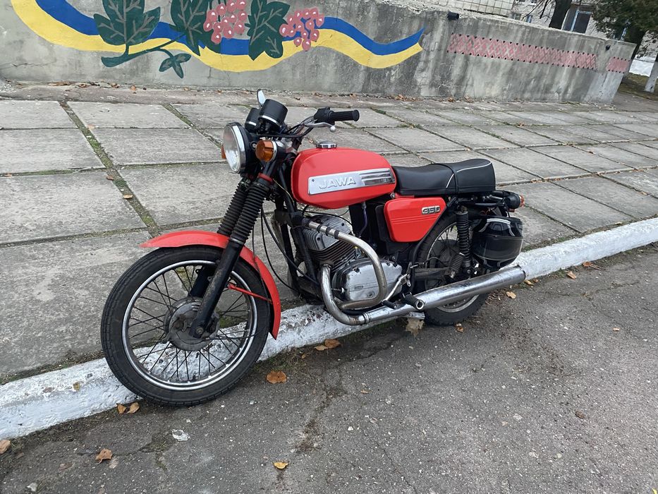 Ява 638 з мотором 634 ,заводиця, димить, їде!!