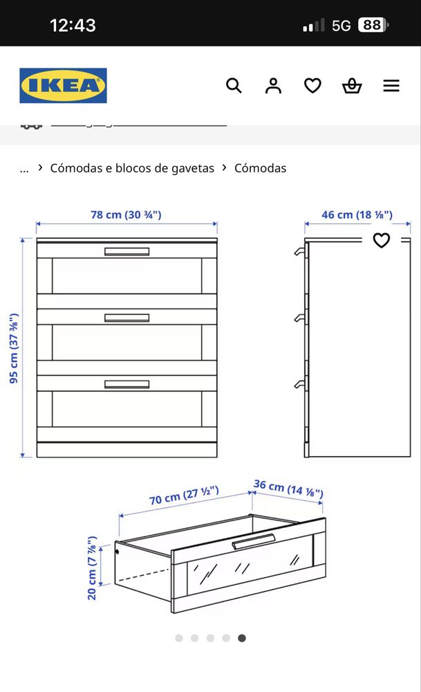 Comoda de quarto