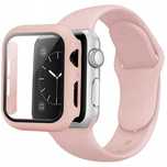 Etui na apple watch seria 10 42 mm pudrowy róż