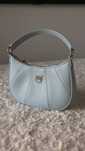 PINKO Błękitna torebka Mini Half Moon Simply