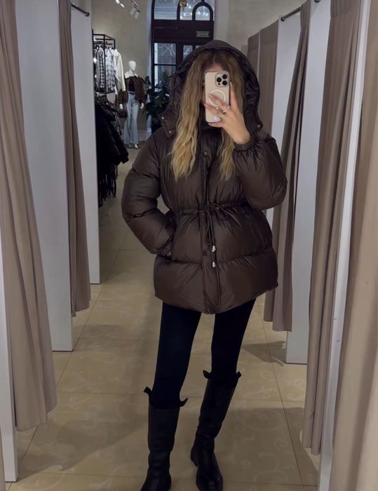 Пуховик пуффер пуфер парка куртка зимова зимняя