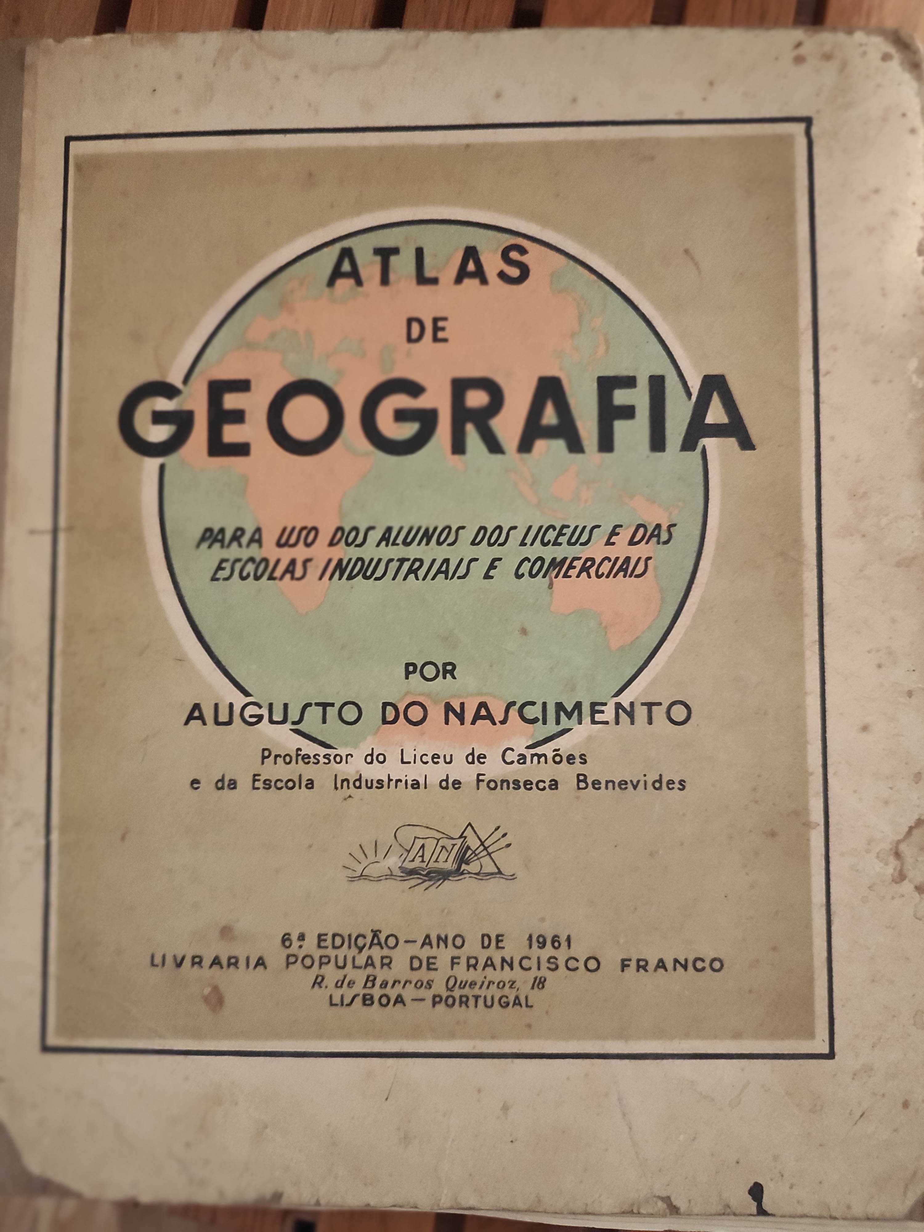 Atlas de Geografia 1961 - Augusto Do Nascimento