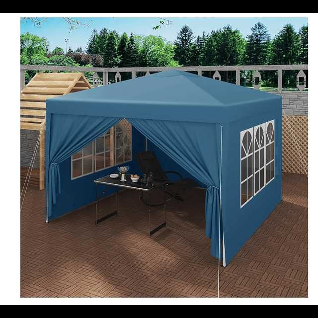 F165 Tenda 3 x 3 m abertura rápida altura ajustável para campismo