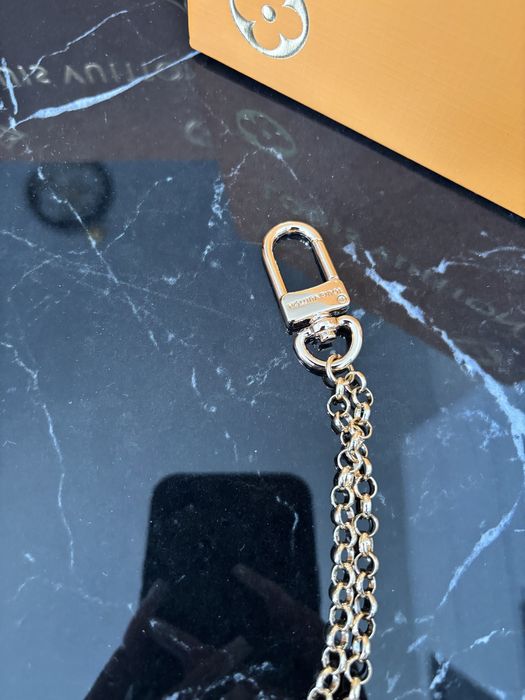 Nowy złoty brelok Louis Vuitton LV zawieszka do torby pudelko torba
