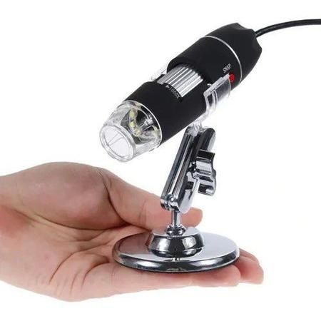 (NOVOS) Microscópio digital USB zoom 1000x e software