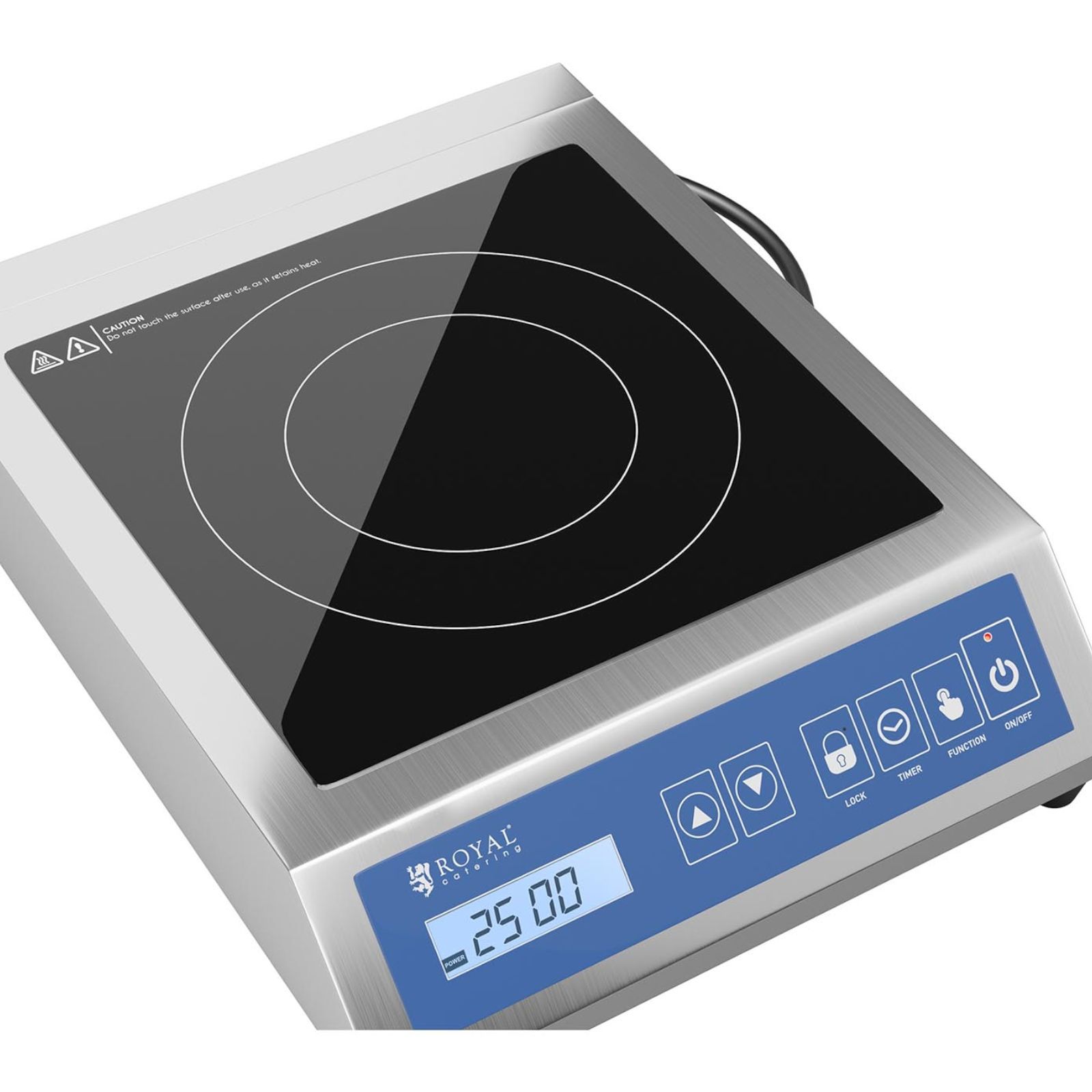 Kuchenka płyta indukcyjna przenośna 1 pole grzewcze śr. 28 cm LCD