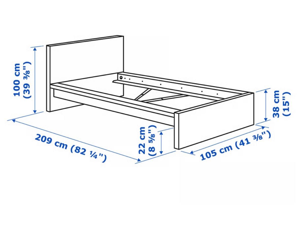 2 camas solteiro Ikea