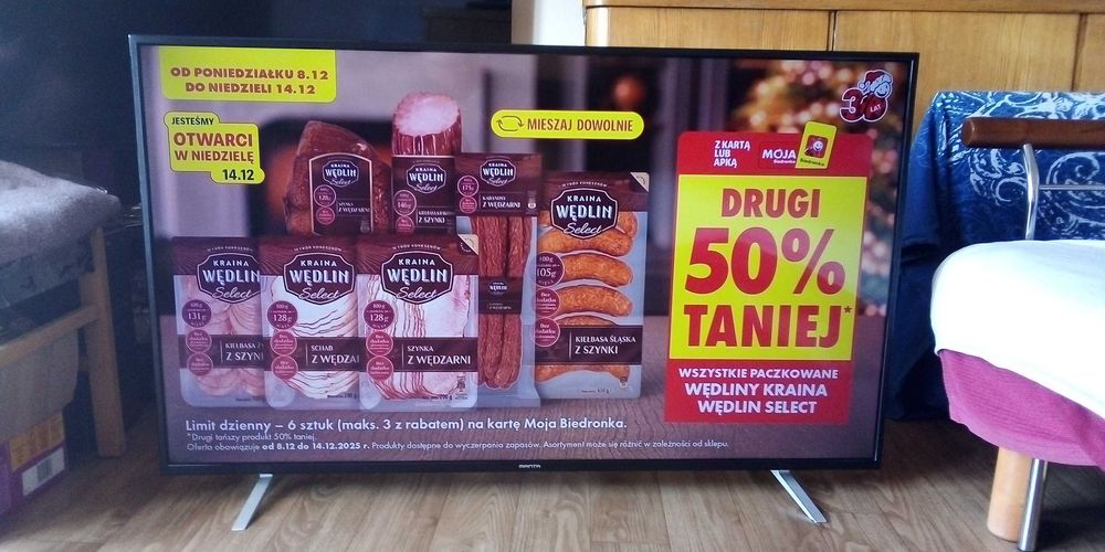 Telewizor Manta 55 cali 4k UHD smart tv dvb t2 bardzo dobry stan