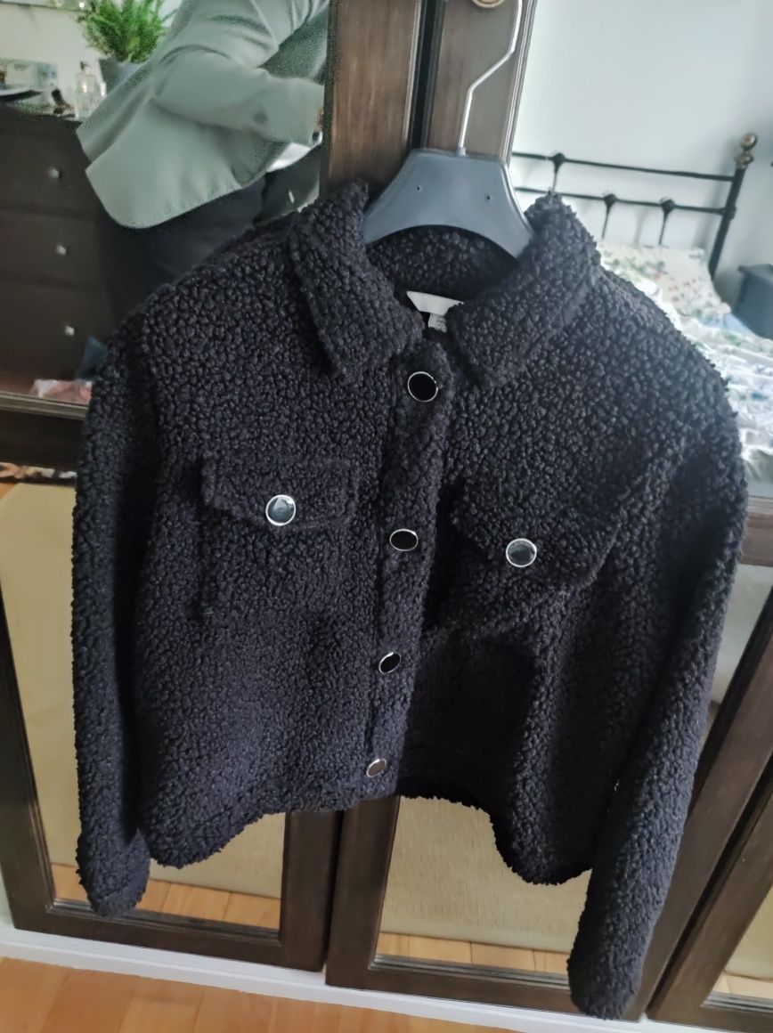 Kardigan marynarka wdzianko z misia H&M elegancki