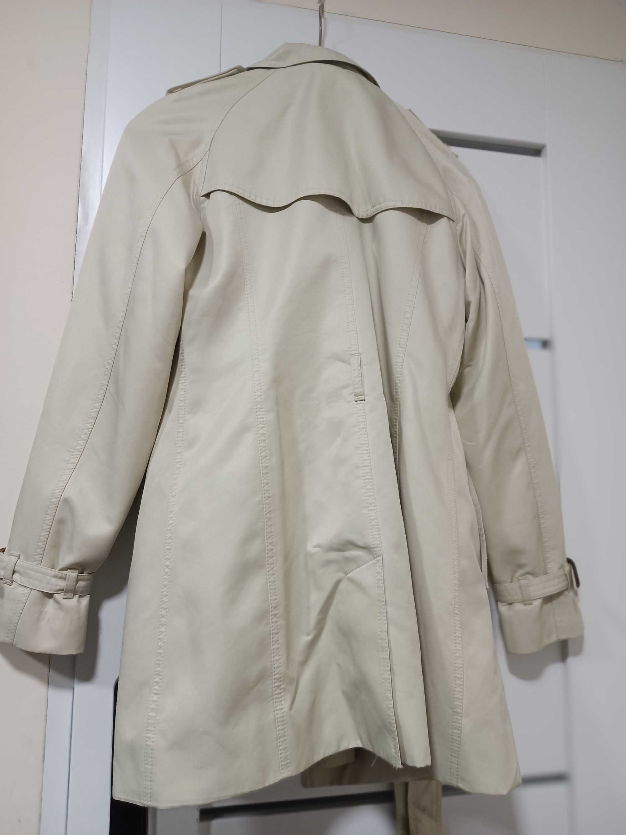 Płaszcz damski rozm L Burberry krata beżowy