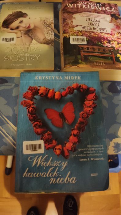 Zestaw używanych książek romantycznych