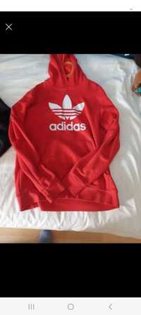 Sweat Adidas Vermelho tamanho junior 14 anos