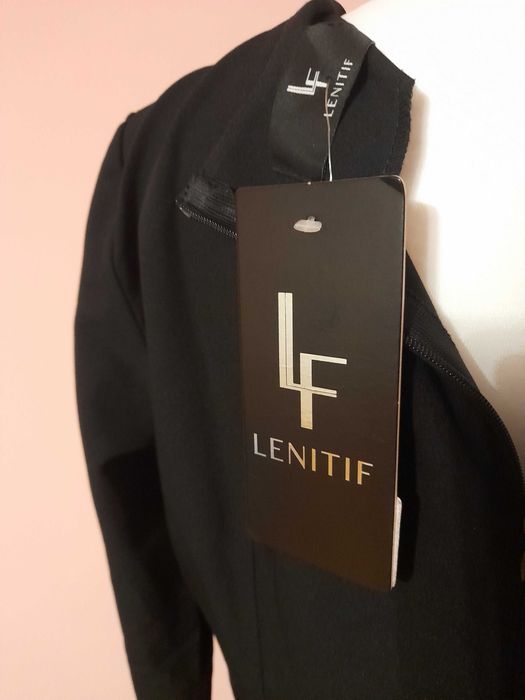 Nowa sukienka etui - black LONG SLEEVES -Lenitif