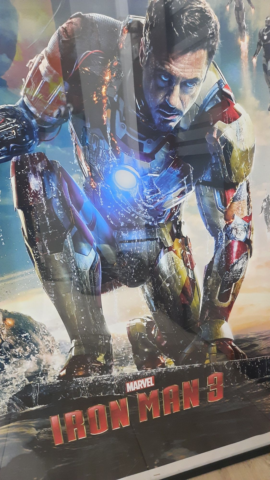 Duży oryginalny plakat marvel iron man w ramie
