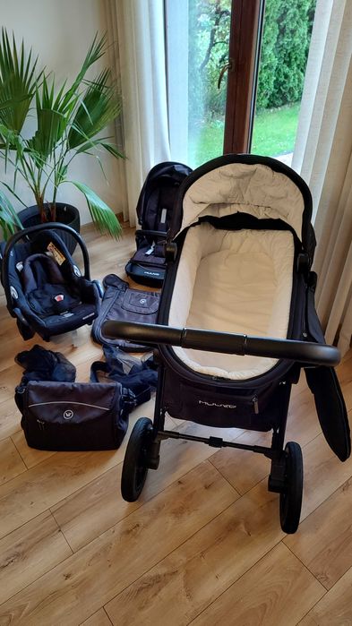 Wózek Muuvo Quick 2.0 2w1, długa gondola 75cm wewnątrz