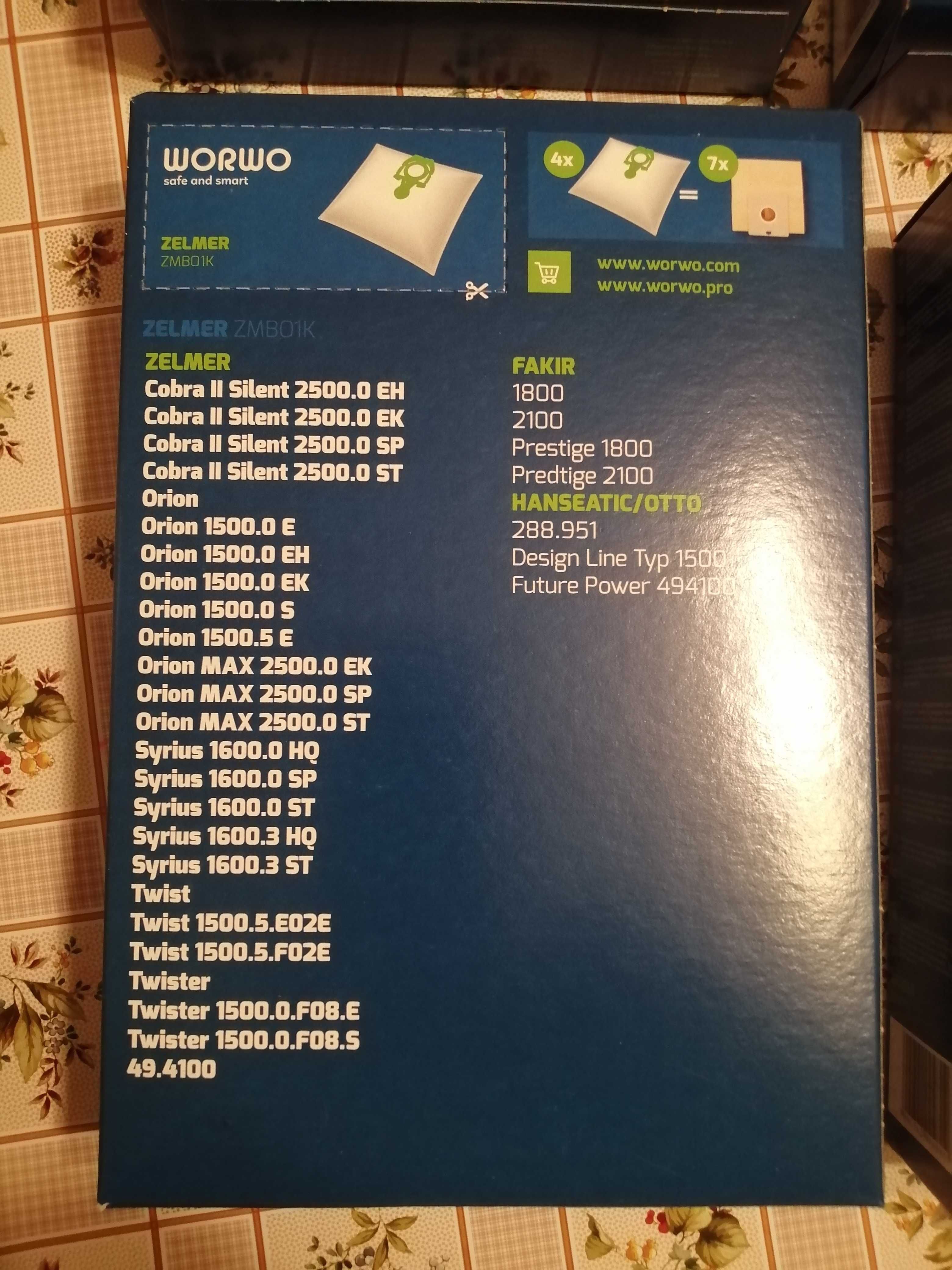 Worki do odkurzacza Zelmer ZMBO1K