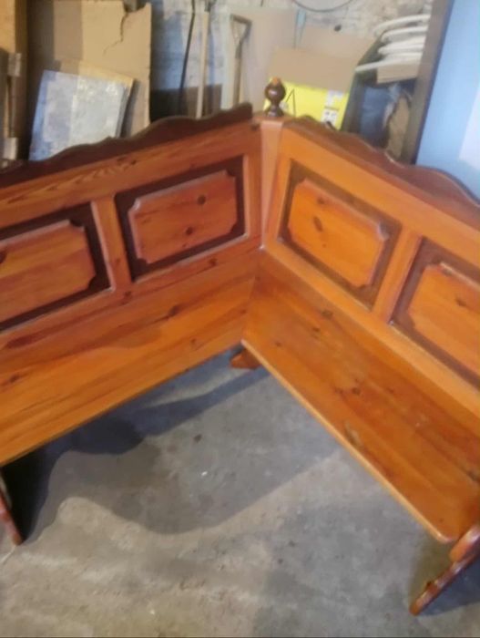 Ława narożna drewniana