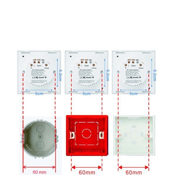 Interruptor Inteligente/Wifi para cortinas/ estores/ persiana - Branco