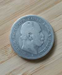 Stara srebrna moneta Niemcy 2 marki zwei mark  1876