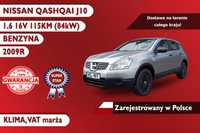 Nissan Qashqai J10 1.6 16V 2009R, Sprowadzony i Zarejestrowany w Polsce, VAT-marża!
