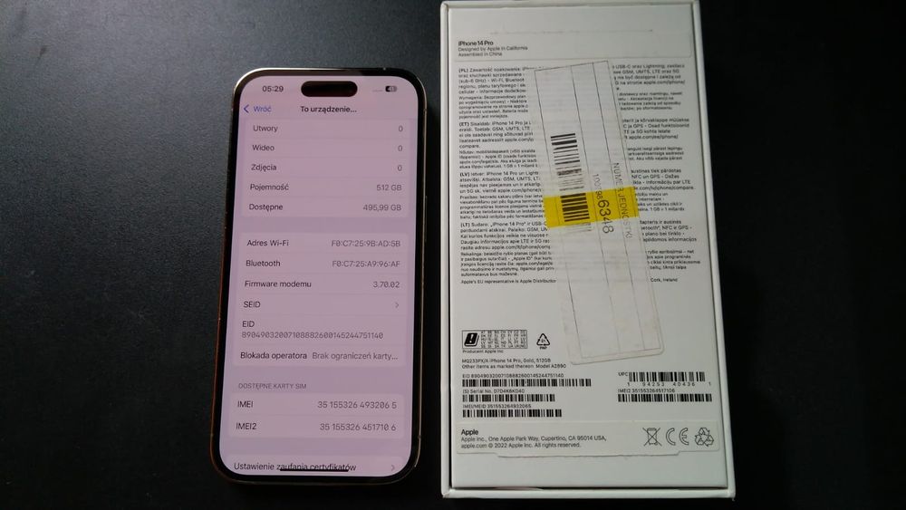 Iphone 14 pro 512 GB stan bdb nie pro max 13pro 15 16 czy 17 jak nowy