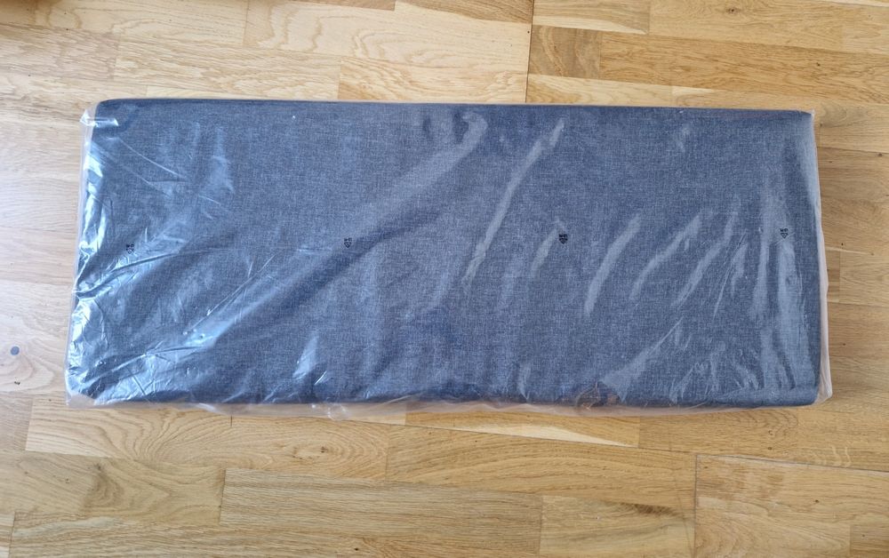 Siedzisko do przedpokoju szare - 90x36x5,5 cm (Nowe)