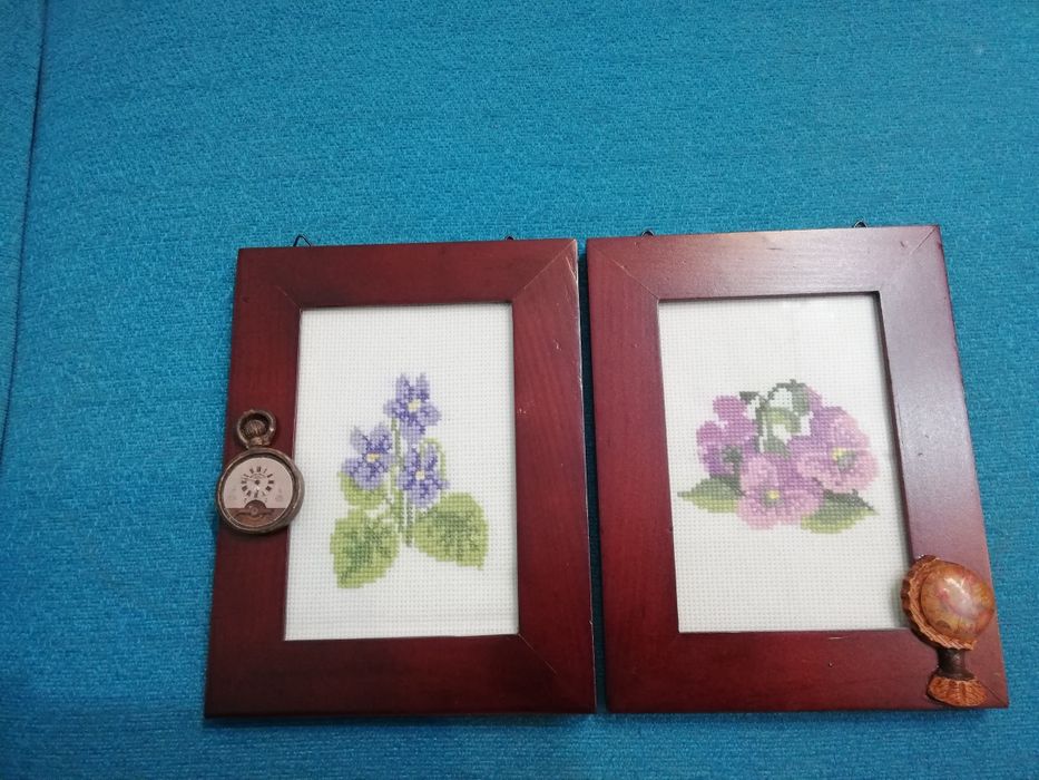 Obrazki ręcznie wyszywane