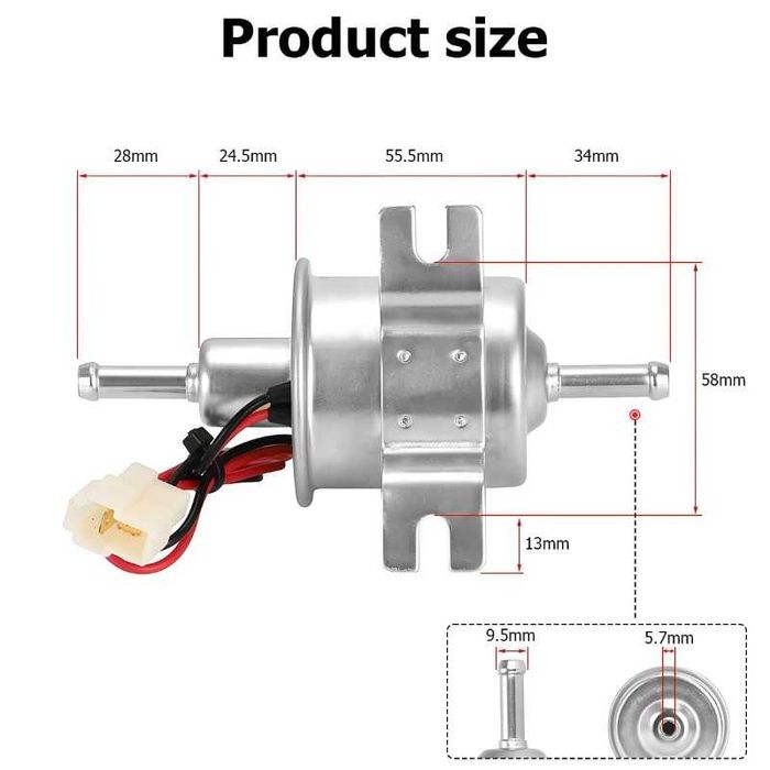 Bomba de combustível 12v universal